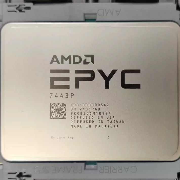 Processador AMD EPYC 7443P 2.85 Ghz 24 Núcleos 200 W Soquete SP3 CPU 100-000000342