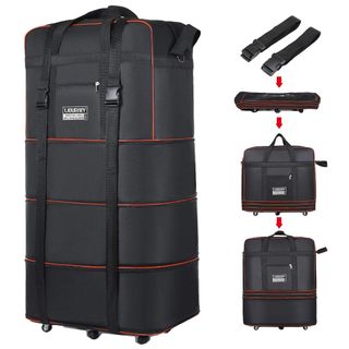 Bolsa De Viagem Multifuncional Dobrável De Grande Capacidade Impermeável com Rodinhas