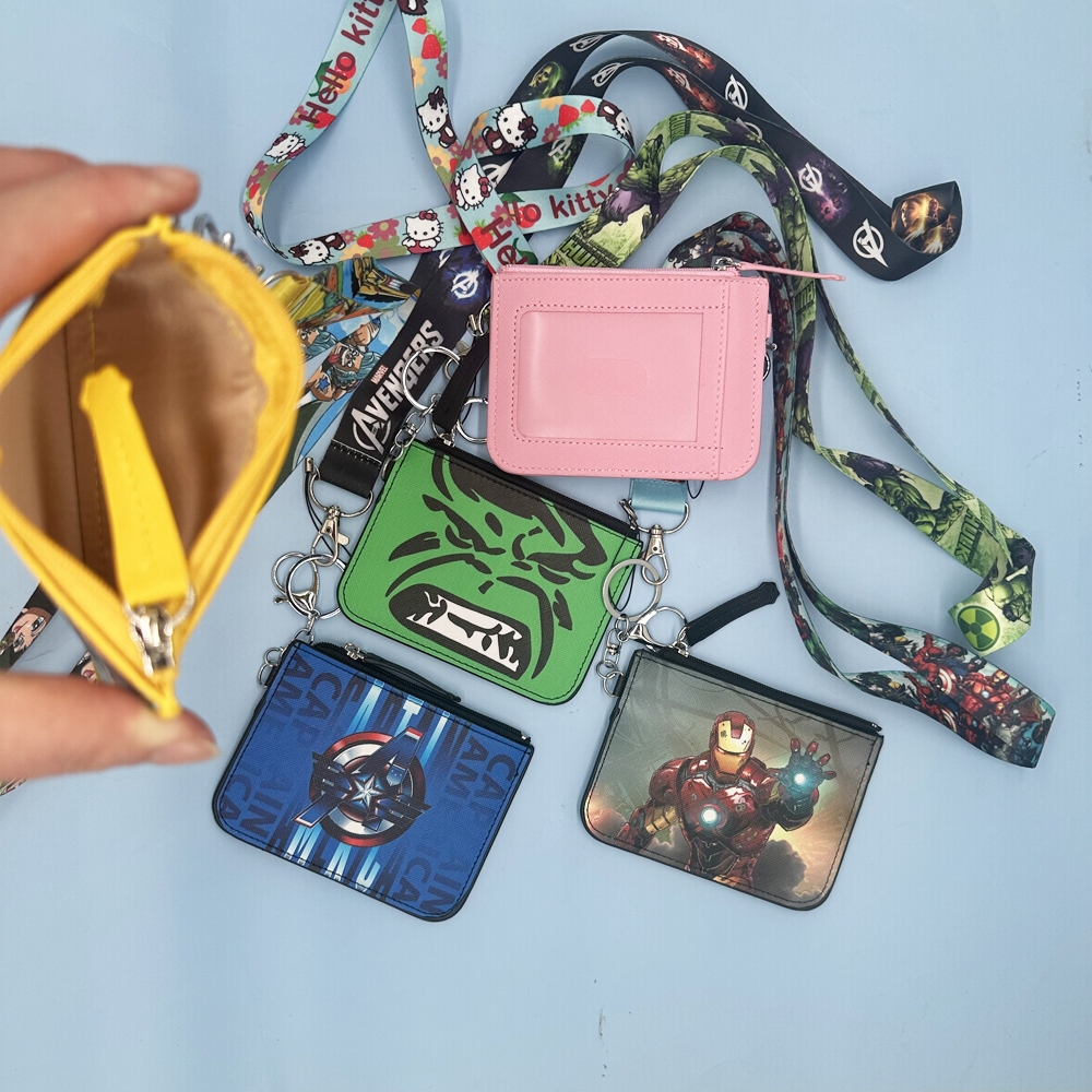 Cordão De Pescoço Da Marvel Com Protetor De Manga De Cartão De Trabalho , Capa De Crachá De Identificação Chaveiro , Por