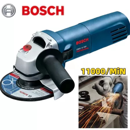 Esmeriilhadeira Angular1000W elétrica GW6-100 Lixadeira elétricas Genérica Bosch