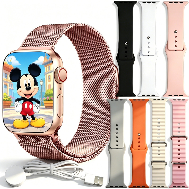 2026 novo conjunto de relógio inteligente W10 8 em 1 pulseira + fone de ouvido i13 adequado para ios e Android