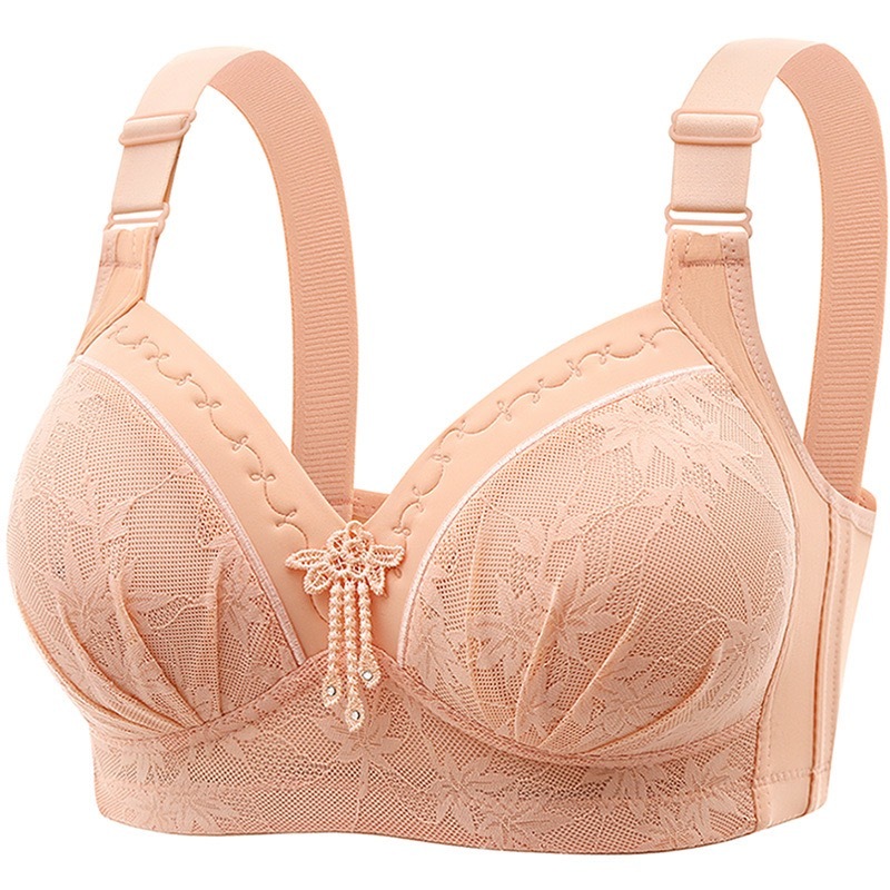 Sutiã Sem Fio Com Copo Fino Respirável De Renda sexy Bordada De Alta Qualidade