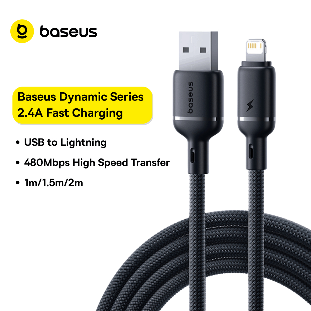 Baseus Smooth Power e Cabo De Carregamento Rápido 2.4A/30W/60W Para Iphone