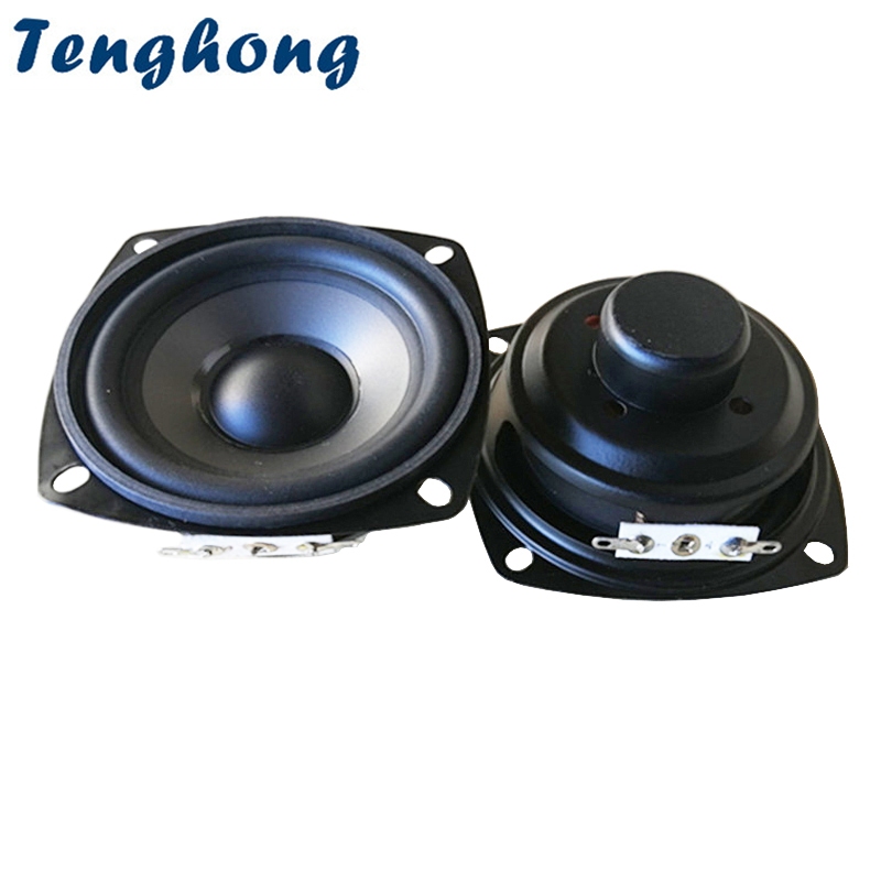 Tenghong 2pcs 3 Polegada 8 Ohm 15W Unidade De Alto-Falante De Áudio Portátil À Prova D'água Faixa Completa Mid Bass Desk
