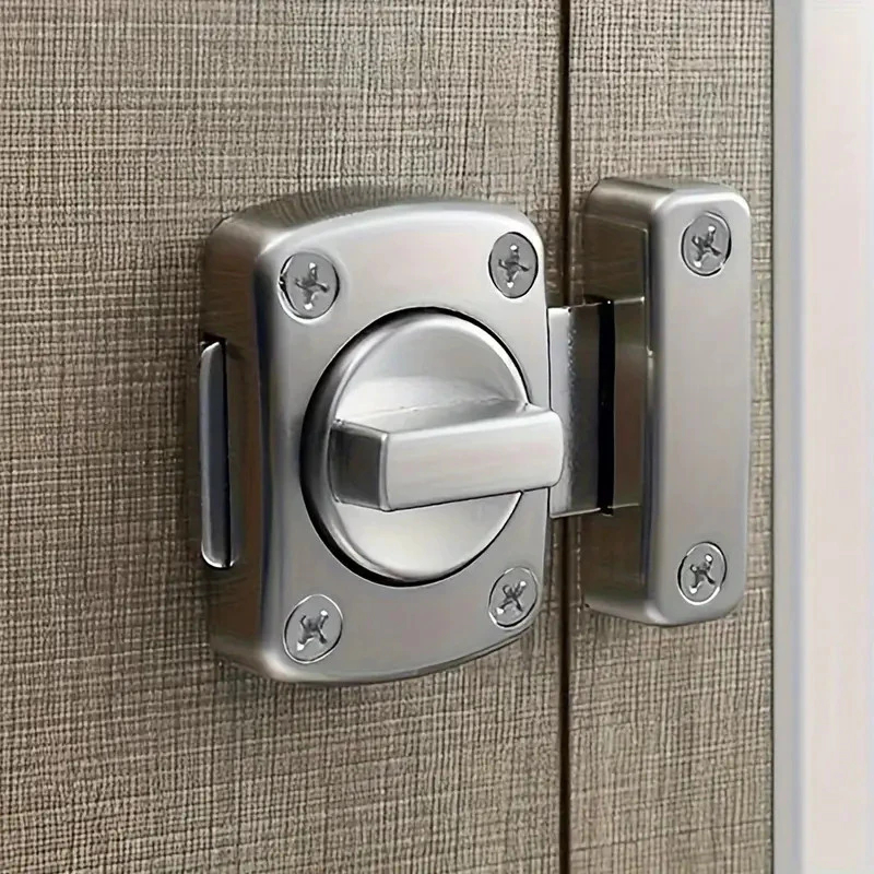 Fechaduras Trava De Segurança liga de zinco Porta Aço Inox Tranca Anti Roubo Fácil instalação
