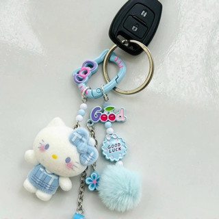 Kwaii Reunindo Kitty Mini Estatueta Pequena Gatinho Boneca Carro Escritório Deskop Decoração Artesanato Acessórios DIY C
