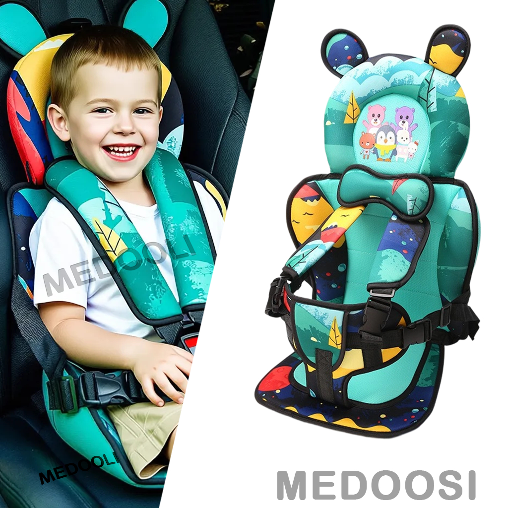 Assento de Segurança de Carro 0-12 Anos | Portátil Cartoon 9-36kg | Cadeiras Auto | Segurança Conforto para Crianças