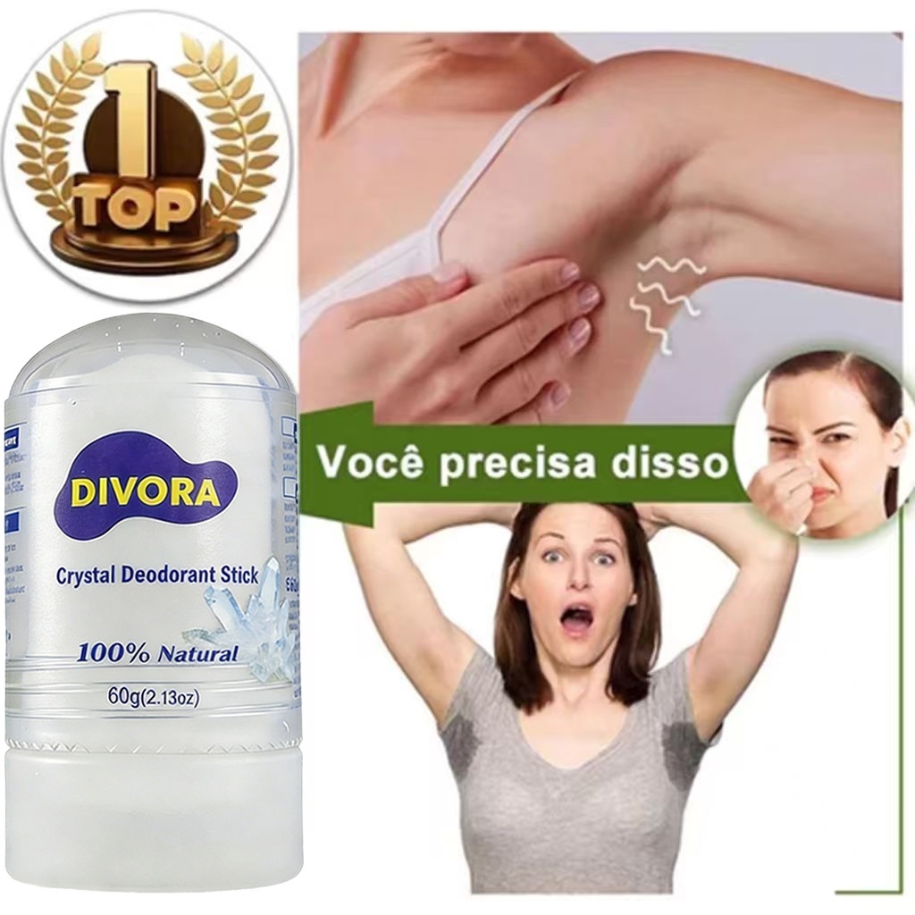 Desodorante Cristal Pedra Hume Bastão 60g