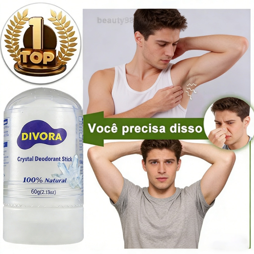 Desodorante Cristal Stick Natural Sem Alumínio