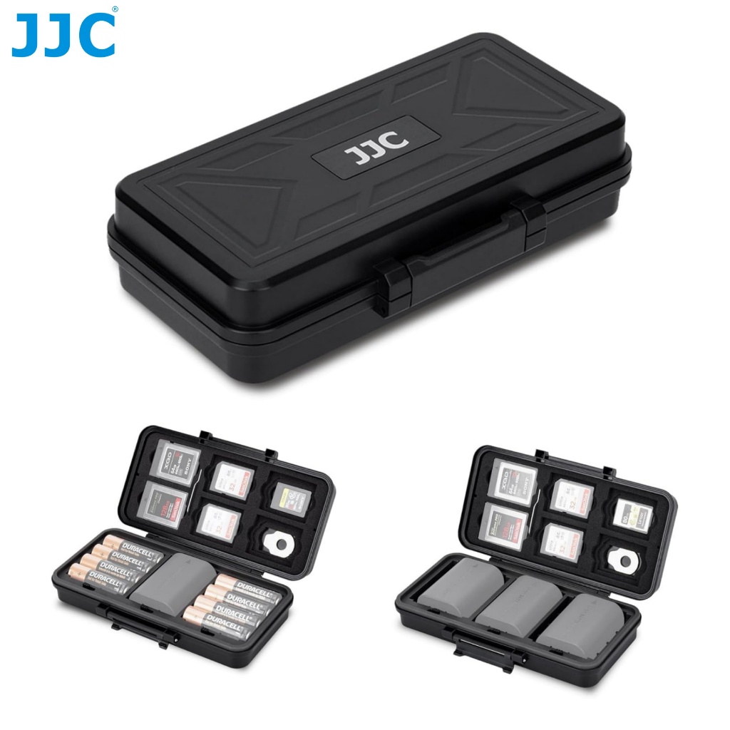 JJC Estojo Para Cartão De Memória AA E Capa De Bateria Câmera SD CFexpress Type-A B XQD LP-E6 NP-FZ100 NPW235 EN-EL15