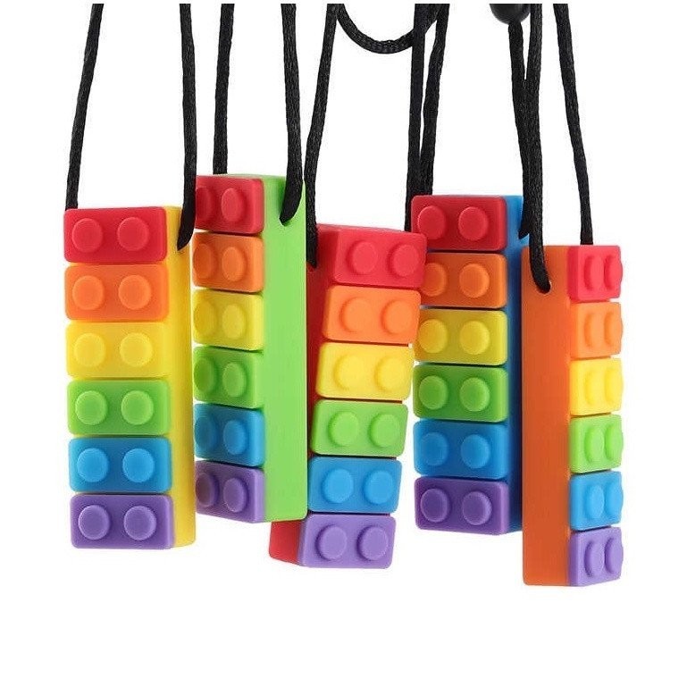 Colar Mordedor Sensorial /Colar Bebê Silicone /Ferramentas De Mastigar Terapia Crianças Brinquedos Chewy