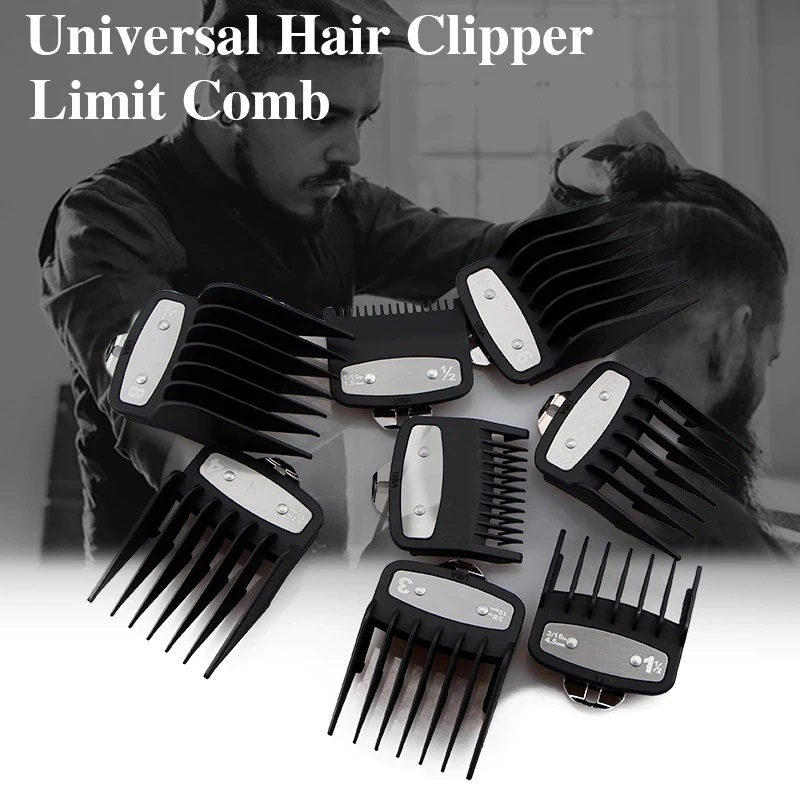 Kit 8/4 Pentes Especiais Degrade Com Clip Trava De Metal Para Maquina de Corte Para Maquina Wahl CAR