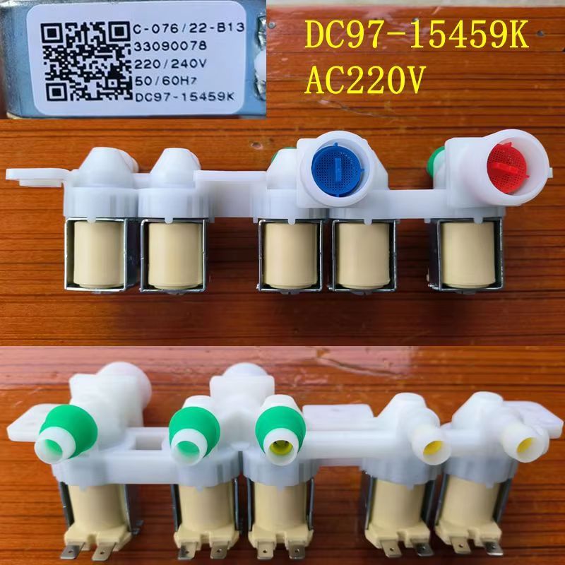 Válvula Solenóide De Entrada De Água Elétrica DC97-15459K Para Máquina De Lavar Tambor Samsung 220V C-076-19-B13 Peças D