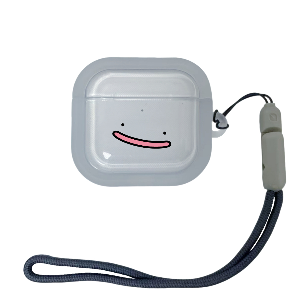 Capa Pokémon Ditto Expression AirPods Pro3 Com Corda Moderna Snorlax Pro2 De Fone De Ouvido Retangular À Prova De Choque