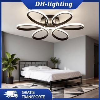 (Com LED) Moderno Lustre De Luz De 3 Cores Teto Sala De Estar Corredor De Varanda