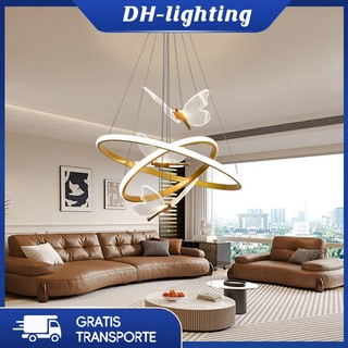 (Com LED) Sala De Estar Jantar Lustre Casa Lâmpada Criativa Borboleta Decorativa