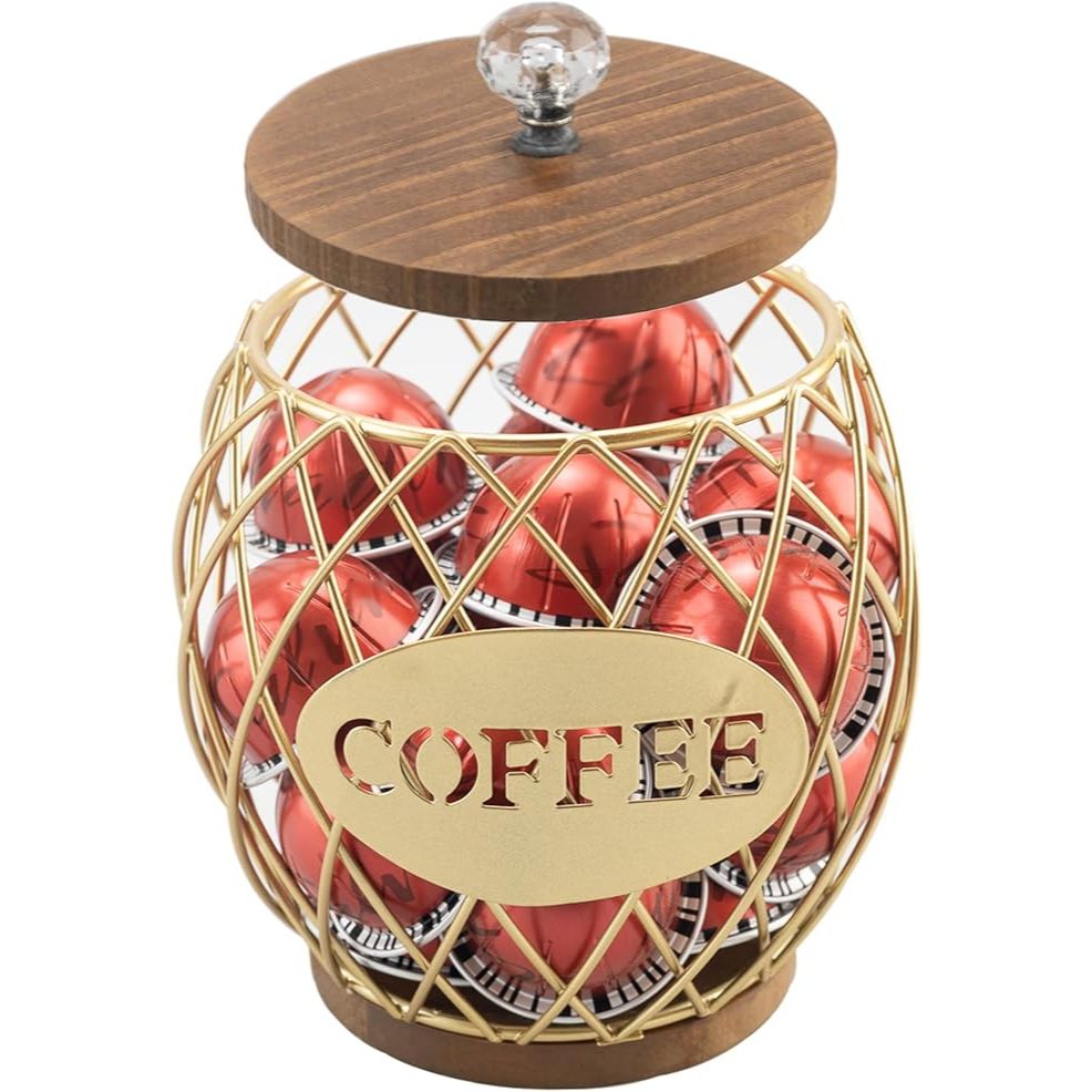 Suporte Para Cápsulas De Café Compatível Com 60 Linha Nespresso Organizador De Canto De Estação K-Cup Vertuo Cesta De Me