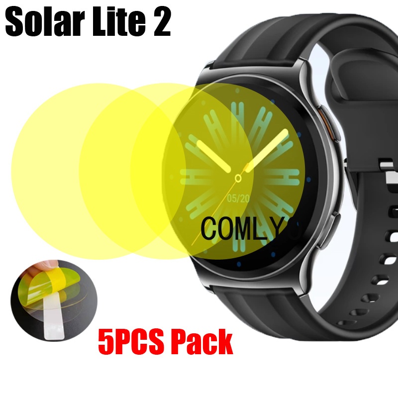 Para Haylou Solar lite 2 Protetor De Tela Smartwatch Relógio Inteligente Capa Ultra Fina HD TPU Filme