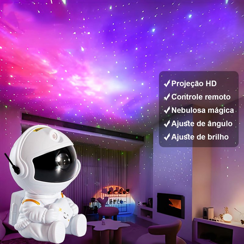 Astronauta Estrela de Segurar Astronauta Estrela de Projeção Quarto de Lâmpada Astronauta de Cabeceira Ornamentos Contro