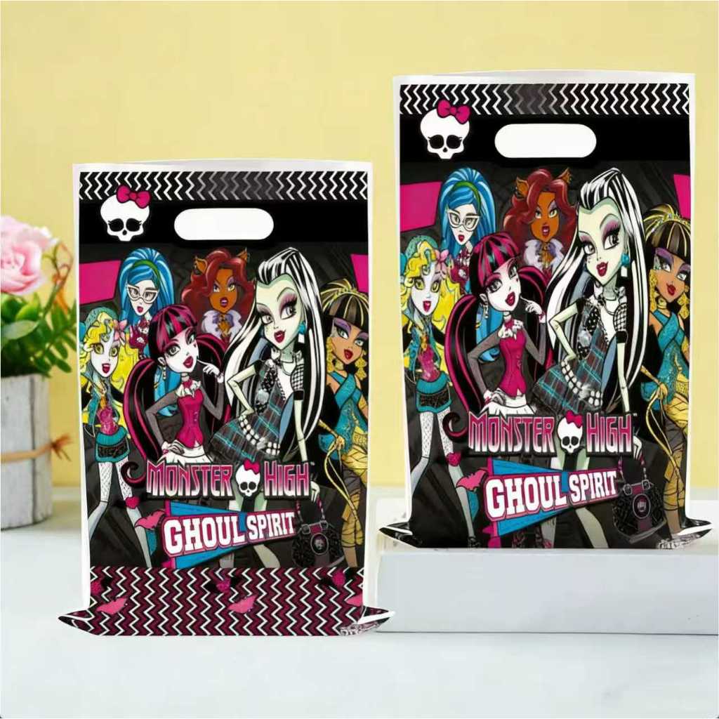 10-30 Peças Sacos De Lembrancinhas De Festa Monster High , Saque De Plástico Ghoul Spirit Presente Para Doces De Anivers