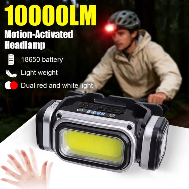Lanterna de Cabeça LED COB Recarregável USB - Multimodo, Imã, Resistente à Água, para Trabalho e Aventuras