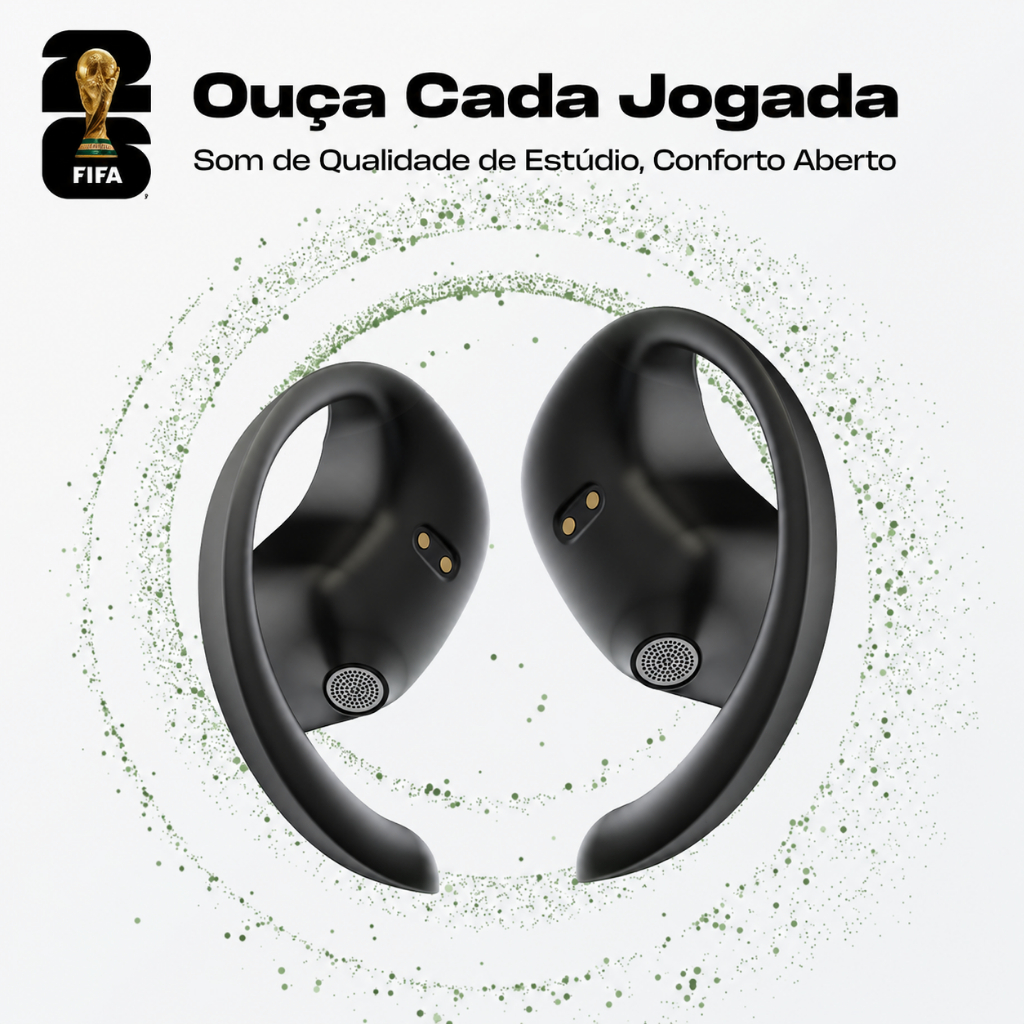 FIFA F26E02 AI Tradução Fone De Ouvido Bluetooth 6.0 Inteligente Em Tempo Real Hi-Fi Qualidade Com Cancelamento De Ruído