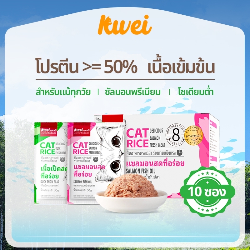 อาหารเปียกแมว โปรตีนสูง รสแซลมอน เพื่อสุขภาพและโภชนาการที่สมดุล