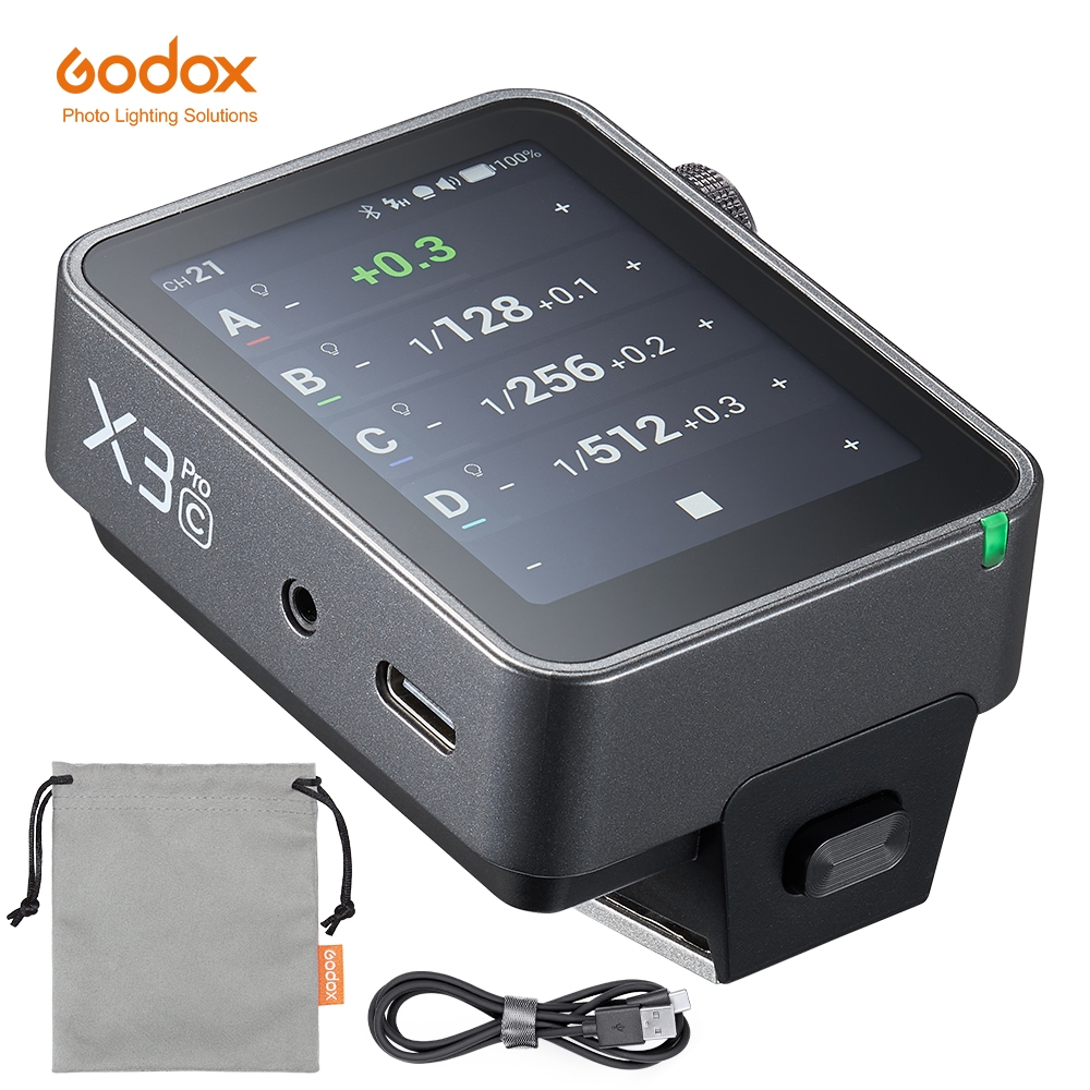Godox X3PRO C/N/S/F/O 2.4 Polegadas TTL HSS 2.4G Transmissor De Tela De Toque OLED Com Gatilho De Flash Sem Fio