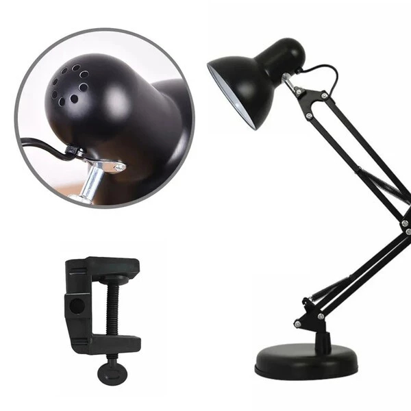 Luminária de Mesa Pixar Grande 90cm Articulada Regulável Abajur de Mesa Para Manicure Estudo Leitura
