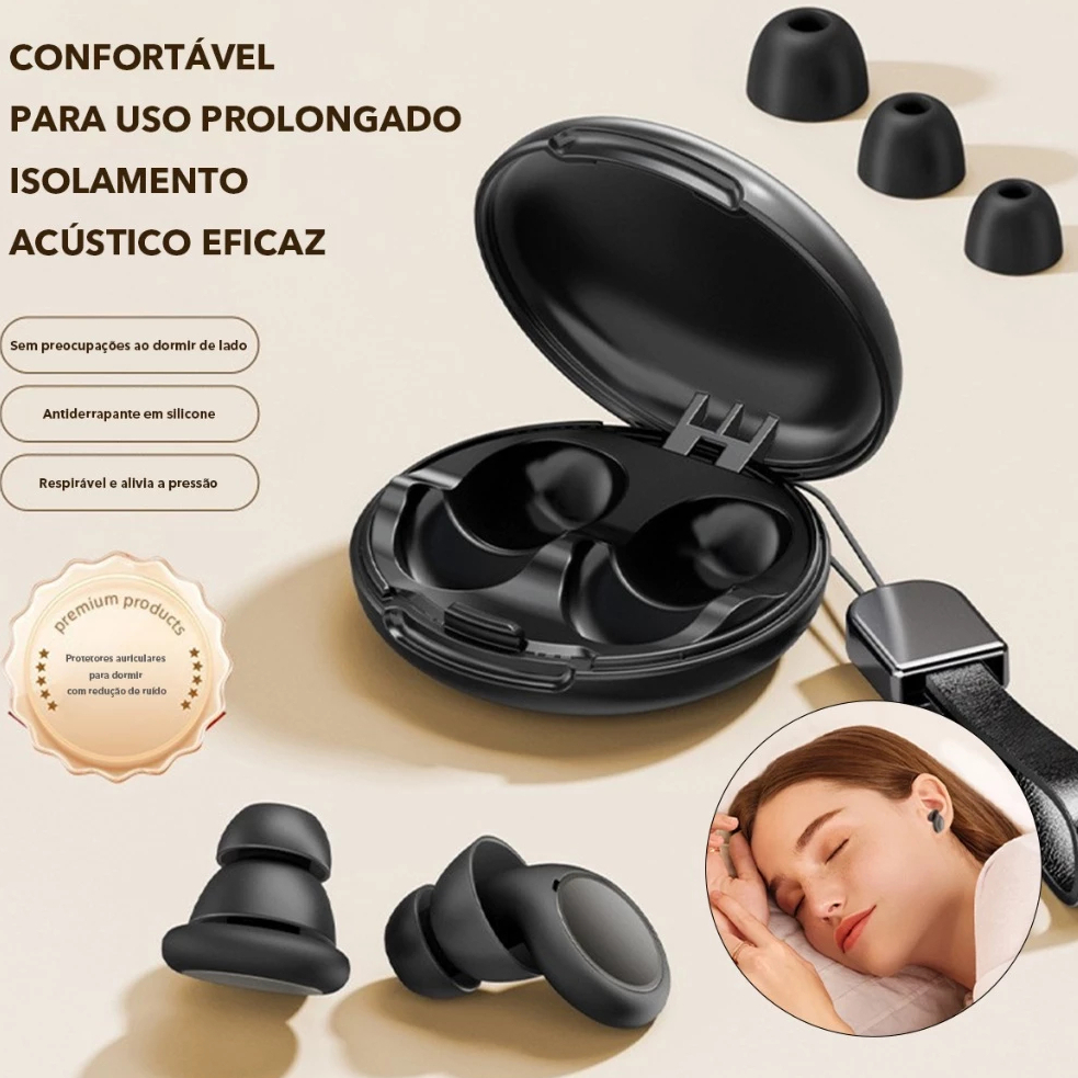Tampões De Ouvido Avançados Com Redução De Ruído (Kit De 8 Tamanhos)-Proteção Ultramacia De Silicone Para Dormir