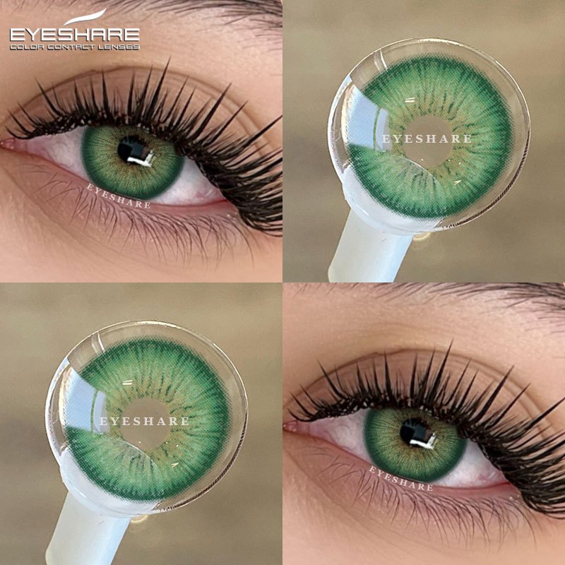 EYESHARE 1 Par De Lentes De Contato Coloridas Descartáveis Anuais De Grande Diâmetro , Adequadas Para Datas , Uso Diário