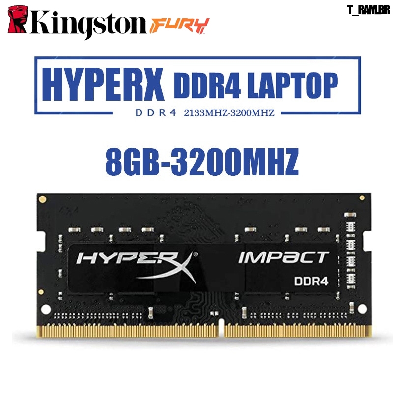 Kingston HyperX Impact Laptop RAM DDR4 16GB/8GB/4GB 2133MHz 2400MHz 2666MHz 3200MHz 1.2V SODIMM PC4 Memória