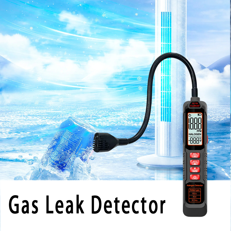 Um Conjunto De Detector De Vazamento De Gás Refrigerante HVAC , Portátil Halogênio Para Ar Condicionado R22 , R32 , R134