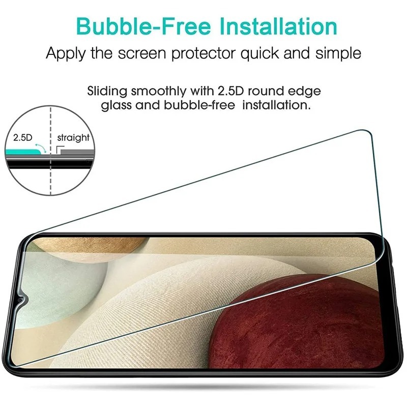 2PCS Clear Película De Vidro Temperado Para Para Samsung Galaxy A17 A37 A57 A07 A16 A26 A36 A56 A15 A25 A35 A55 A54