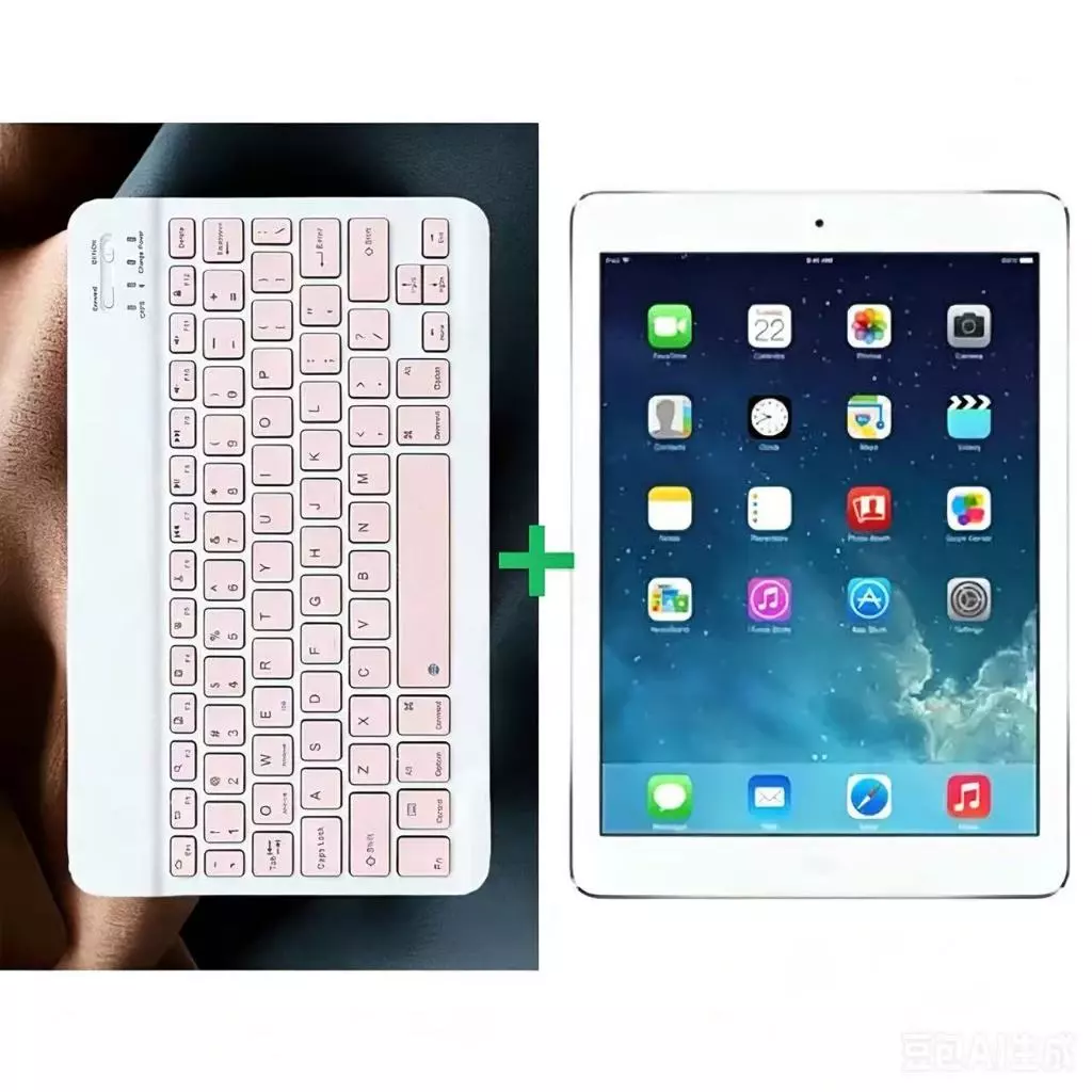Tablet PC 7.9 polegadas Mini1/2 Suporte WiFi de segunda mão Teclado Bluetooth de 7 polegadas Conjunto de quatro peças