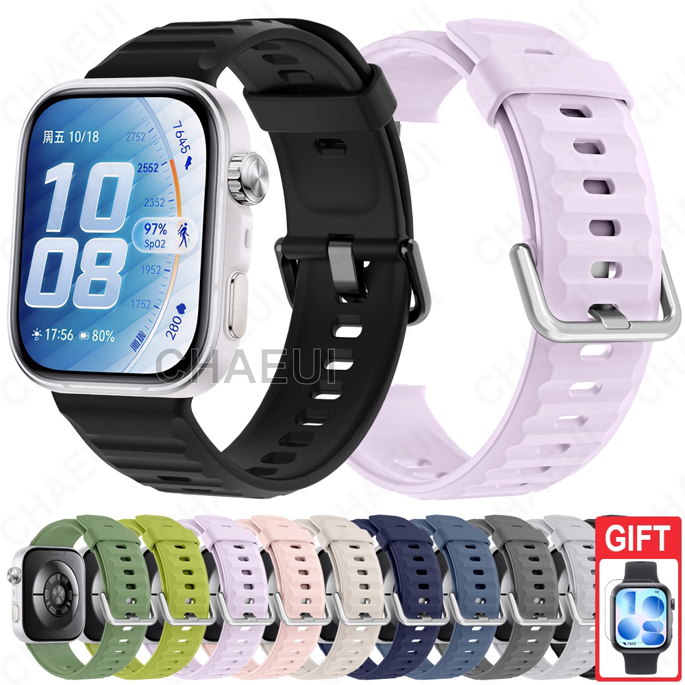 Pulseira De Silicone Acessórios Para Huawei Watch Fit 5 Pro 4 3