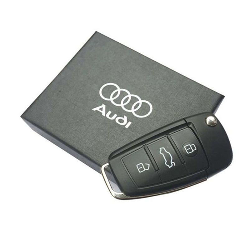 Pronto estoque Disco U em formato de chave de carro Audi 8GB/16GB/32GB/64GB Carro criativo Usback