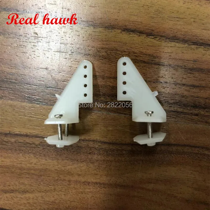 Pin Horns para Avião RC - 20 Unidades 4 Furos 18x26mm com Parafusos Componentes Aeromodelismo Real Hawk