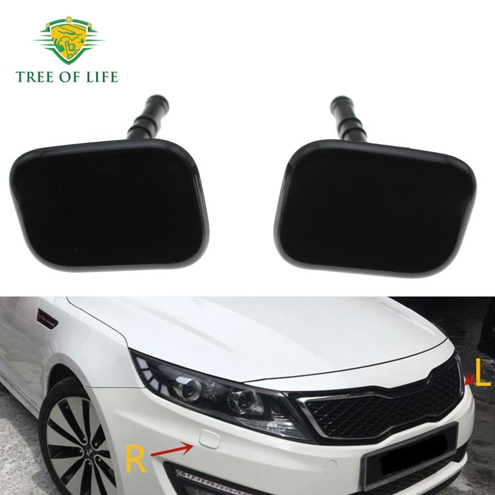 Para KIA K5 Optima 2011 2012 2013 Frente Farol Lâmpada Lavadora Cilindro Spray Bico Jet Tampa Capa