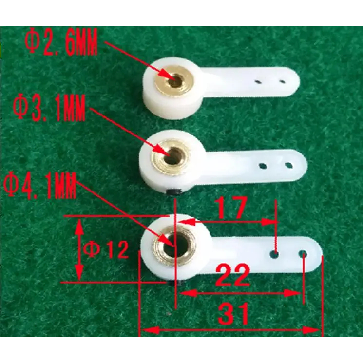 4 Pçs Diâmetro 2.1/2.6/3.1/4.1mm Braços Do Leme Trem De Pouso Braço De Direção Acessórios DIY Para Peças De Aviões RC