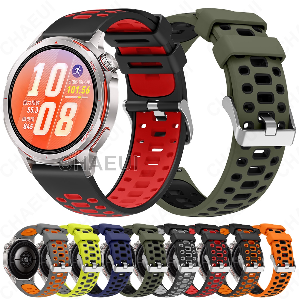 Pulseira De Silicone Durável Cor Acessórios Para Huawei Watch GT4 GT5 GT6 Pro 46mm / GT Runner 2