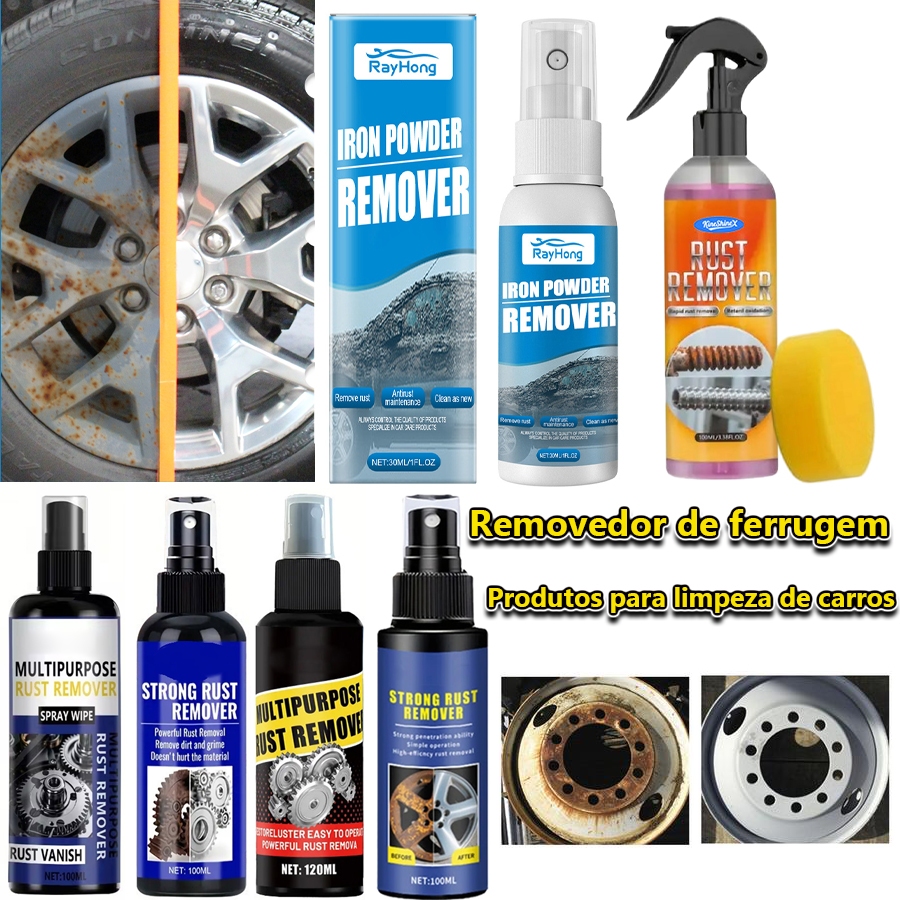 Removedor De Ferro Para Carro , 30ml , Ação Rápida , Universal , Protetor De Ferrugem De Metal , Roda Automática