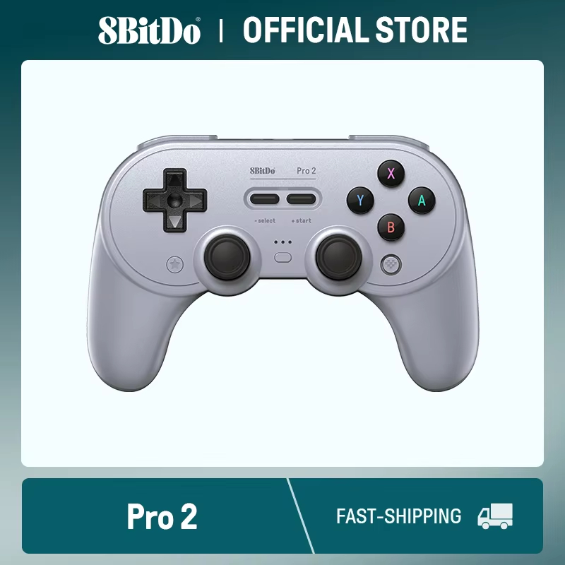 Gamepad Bluetooth 8BitDo Pro 2 Com Joystick De Efeito Hall Para Switch 2,1, PC, macOS, Android, Steam Deck E Raspber