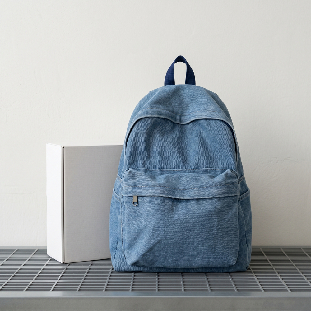 Mochila Feminina Reforçada Jeans Casual Grande Capacidade Para  Escolar