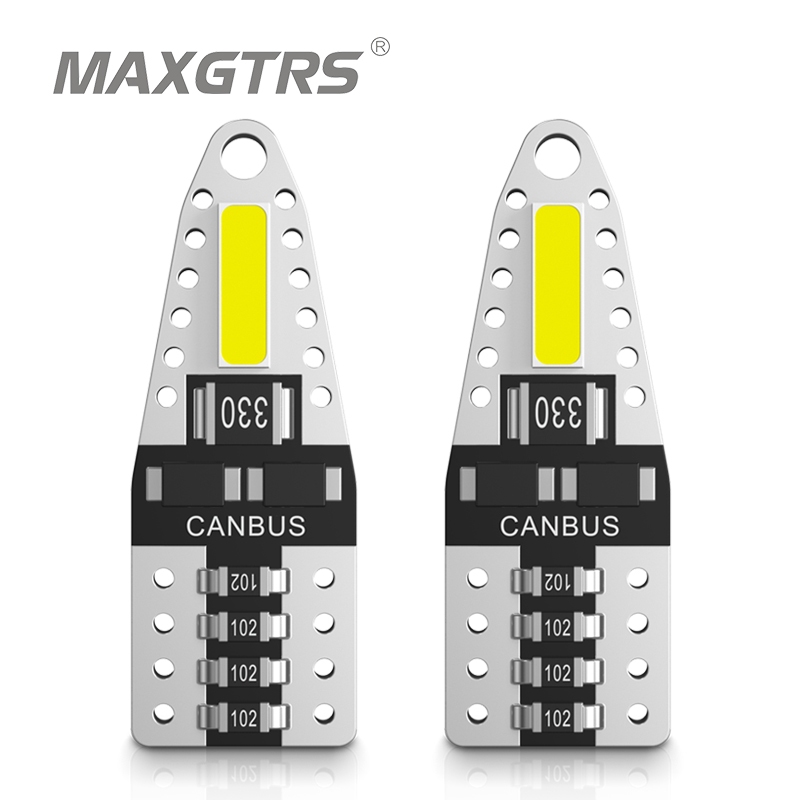 MAXGTRS 2x T10 W5W Lâmpada Super Brilhante 168 194 7020 Chip 12V Carro LED Leitura De Porta Automática Luz Da Placa De L
