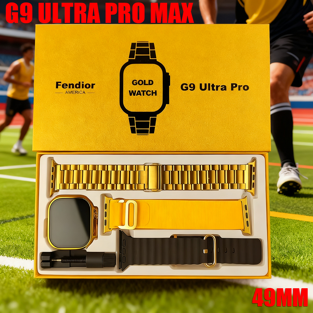 2026 Novo G9 Ultra Pro MAX Gold Smartwatch Relógio Inteligente Relógio impermeável para homem Envio de São Paulo