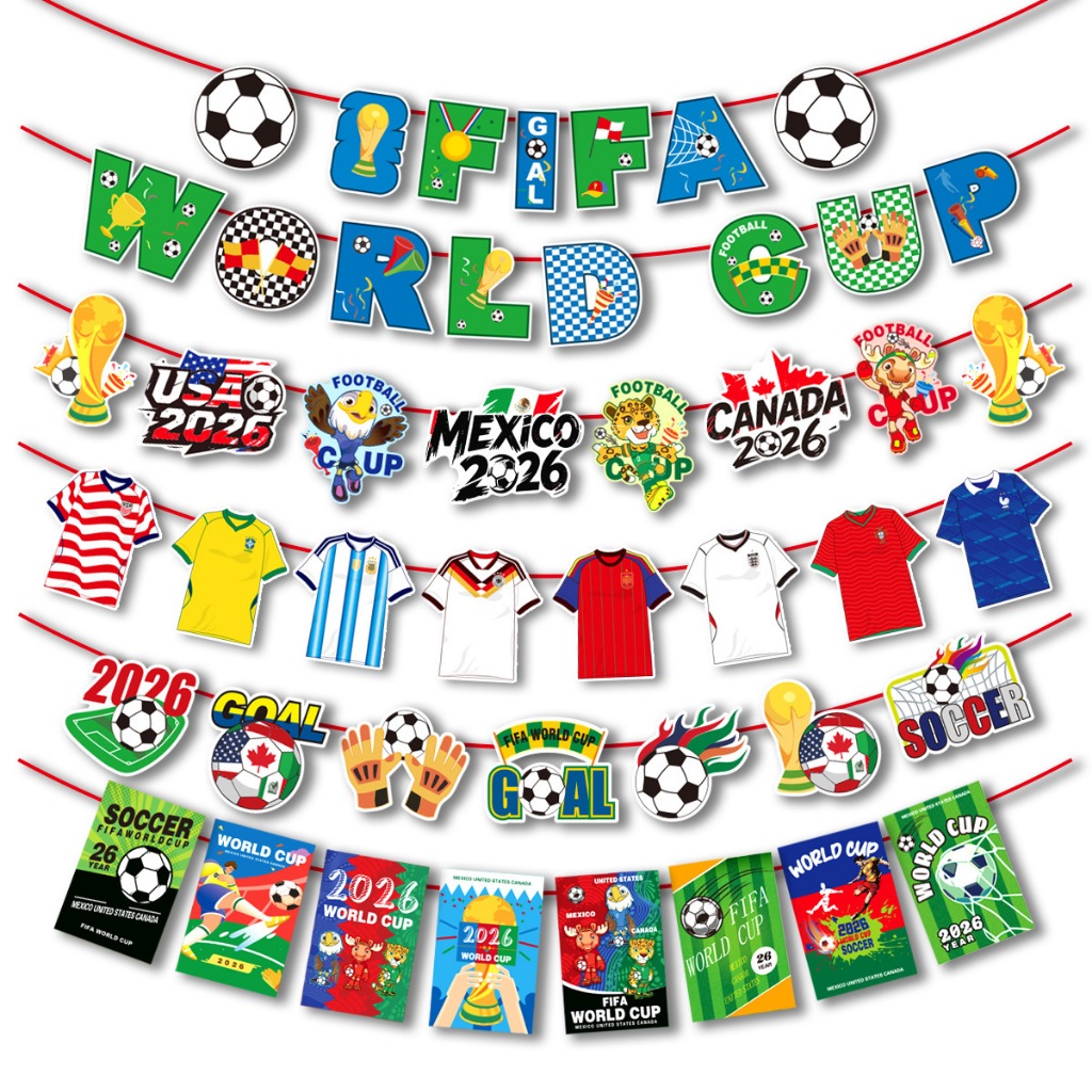 2026 Eua-Canada-México Copa Do Mundo Bandeira-Levando Mascote Espiral Pingente shopping Loja Atmosfera Decorativa banner