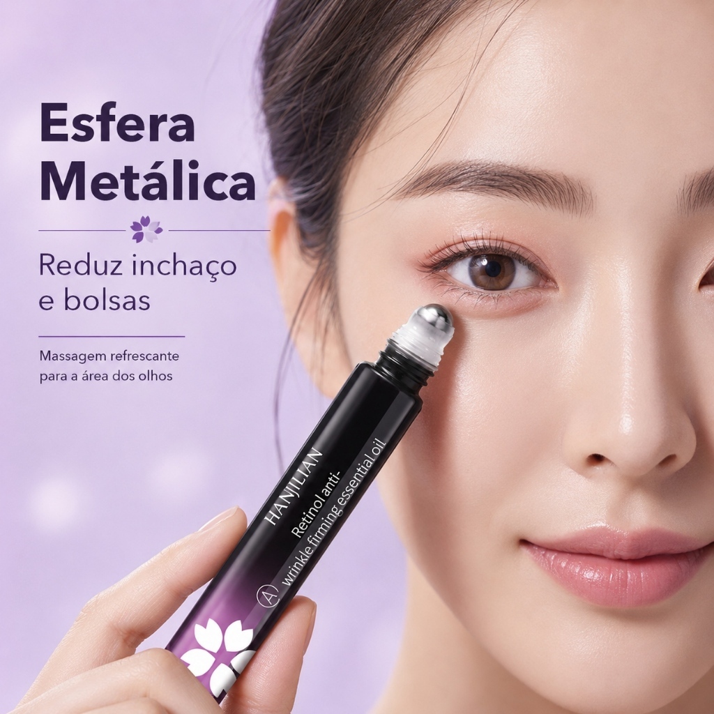 Contém Óleo Antienvelhecimento Com Essência Para Os Olhos Retinol , Ilumina Olheiras , Suaviza Rugas , Firma A Pele , Hi