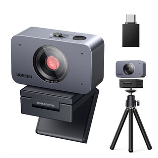 Webcam UGREEN 4K Com Sensor De 8 Mp , 30 Fps , Redução De Ruído AI , Foco Automático , Capa De Privacidade , Tripé E Mon