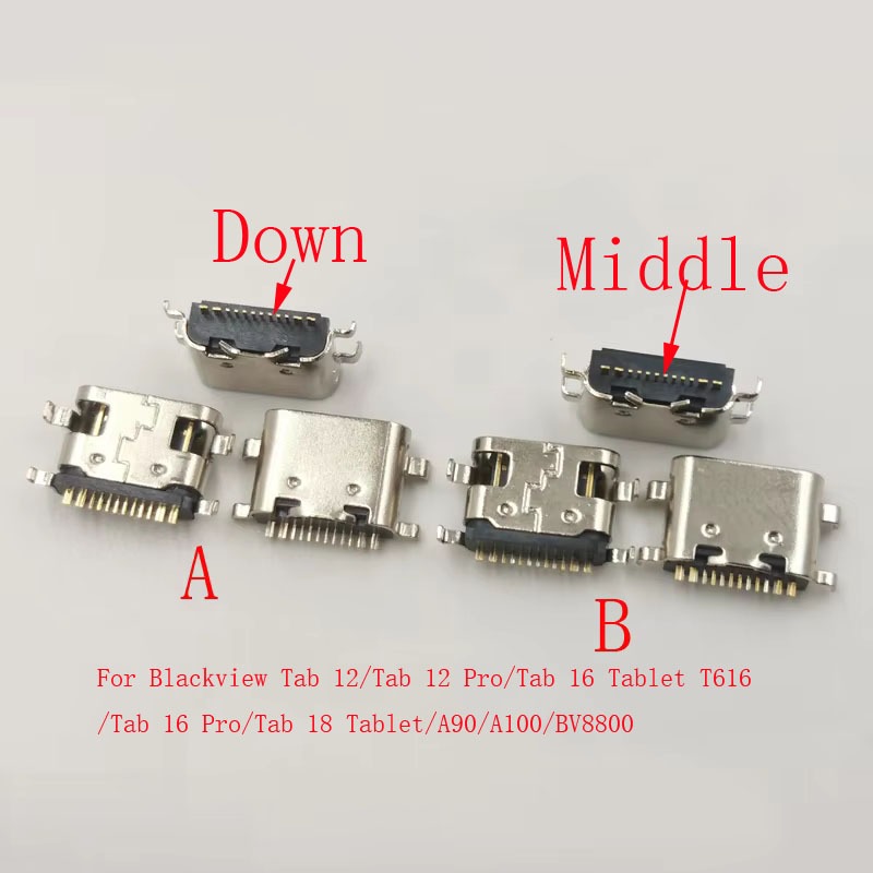 10-30 Pçs Conector Plug USB Para Blackview T616 Tab 12 18 16 Pro Tablet A100 A90 BV8800 Carregador Doca Tipo C Carregame